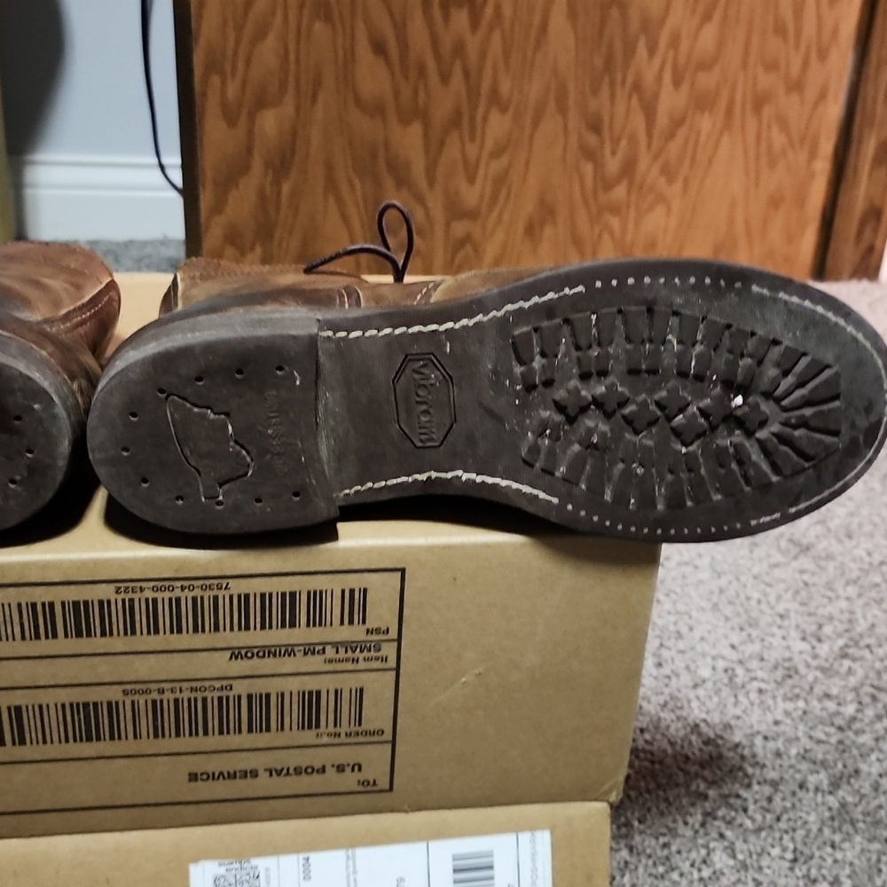 Red Wing Shoes Brown Leather Boots - Picture 4 of 14